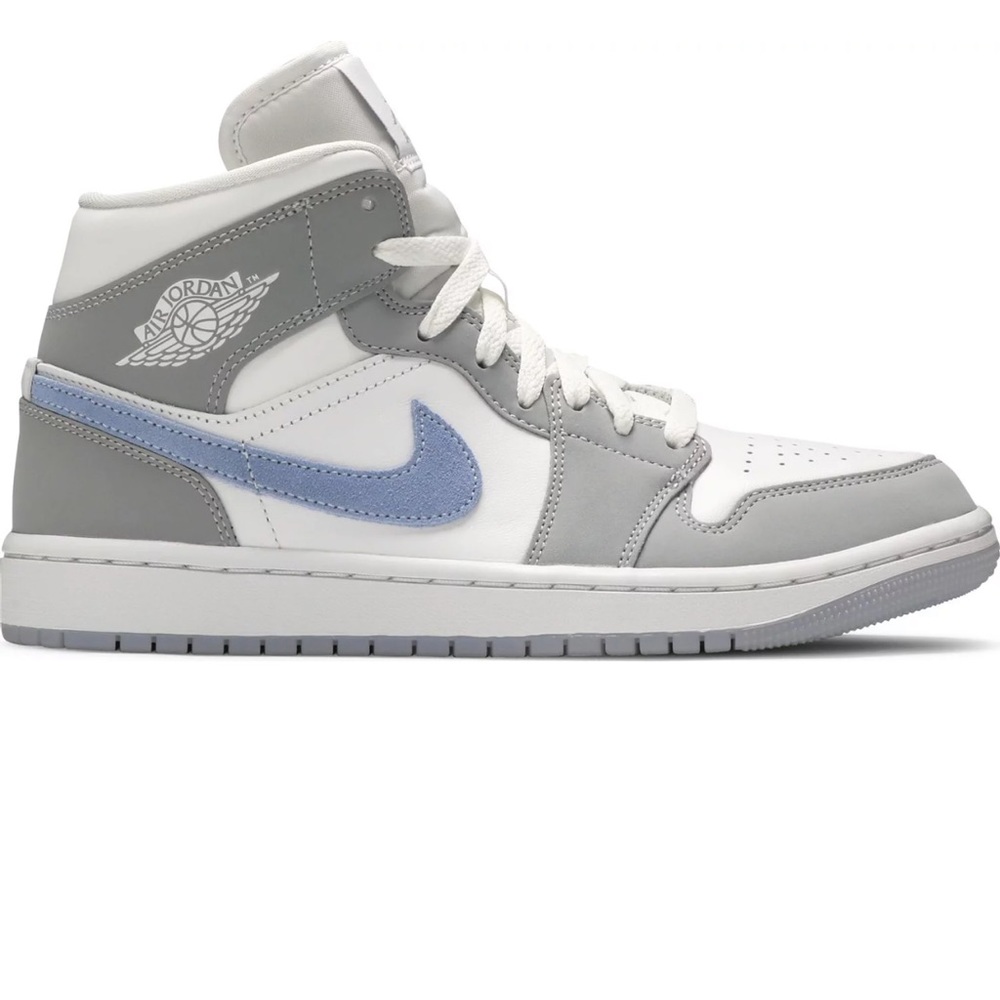 2021 Women’s Air Jordan 1 Mid ‘Wolf Grey Aluminum’